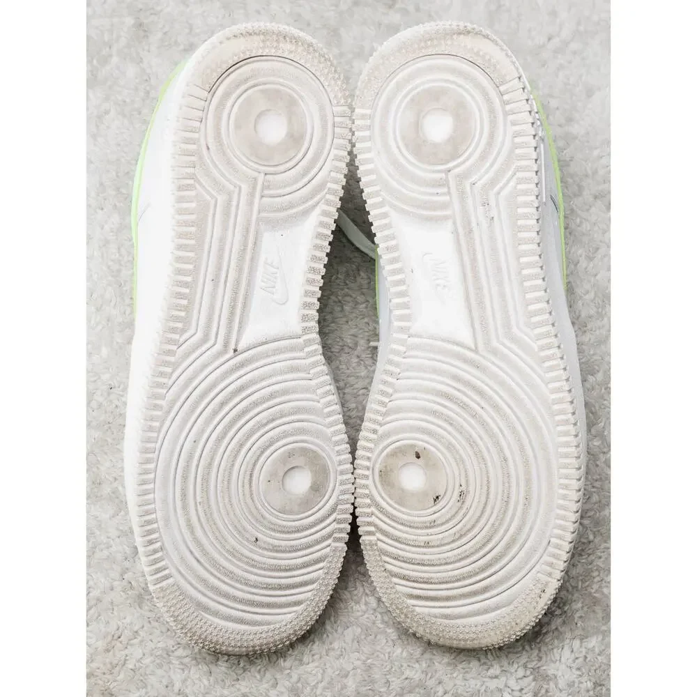 Nike Air Force 1 07 Next Nature White Lime Blast Sneakers Womens 9.5 DD8959-114